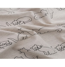 17-48 Ткань с рисунком (Кошки)