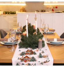 21/61 Дорожка на стол 50*150 (Снеговики) вид 2