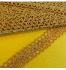 Кружево 20 мм (тёмно-жёлтый)