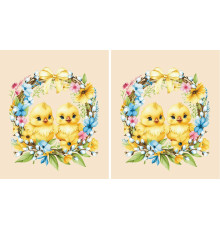 22/60 Набор полотенец вафельных (Солнечная Пасха) 2 шт.