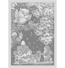 07С-39 Полотенце "Сова" (серый)