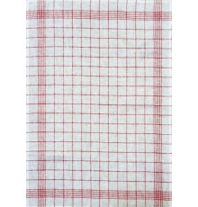 1-10 Полотенце (Клетка) красный