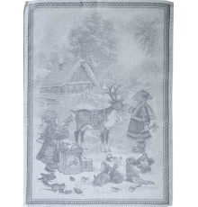 07С-39 Полотенце "Лапландия" серый