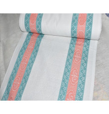 21-16 Холст жаккардовый (Ромбы) зелёный