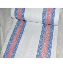 21-16 Холст жаккардовый (Ромбы) синий