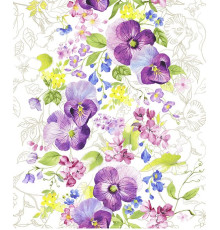 61 Ткань Дорожка (Анютины глазки)