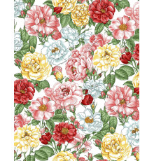 61 Ткань Дорожка (Дикая роза)