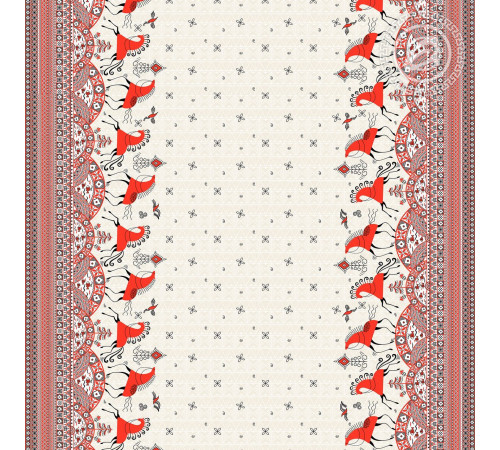 11-25 Ткань Рогожка (Былины)