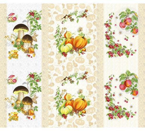 11-25 Ткань Рогожка (Дары осени)