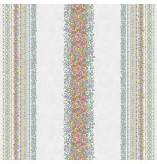 902 Ткань Рогожка (Цветочные узоры)