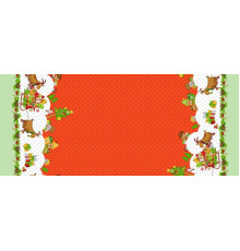 904 Ткань Рогожка (Новогоднее путешествие) 01