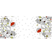 904 Ткань Рогожка (Одуванчики)