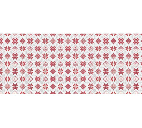 904 Рогожка с рисунком "Снежный калейдоскоп"