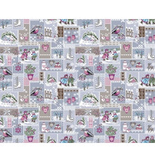 904 Ткань Рогожка (Зимушка)