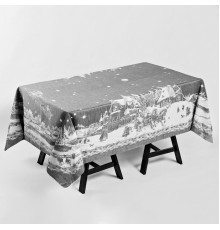 03с-34 Скатерть "Русская зима" серый 178*250