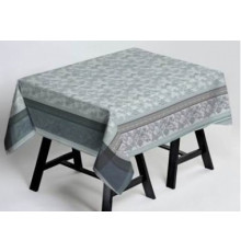 01с-58 Скатерть "Новая оранжерея" серый-бирюза 140*170