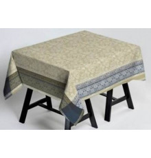 01с-58 Скатерть "Птицы" серый-натуральный 140*170