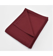 25/169 Вафельная простынь-покрывало (бордовый)