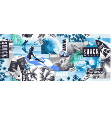 149 Полотно вафельное 150 см (Серфинг)