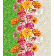 60 Полотно вафельное 50 см (Гербера)