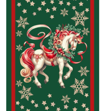 60 Полотно вафельное 50 см (Сказочный конь) вид 1